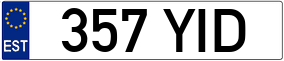 Trailer License Plate